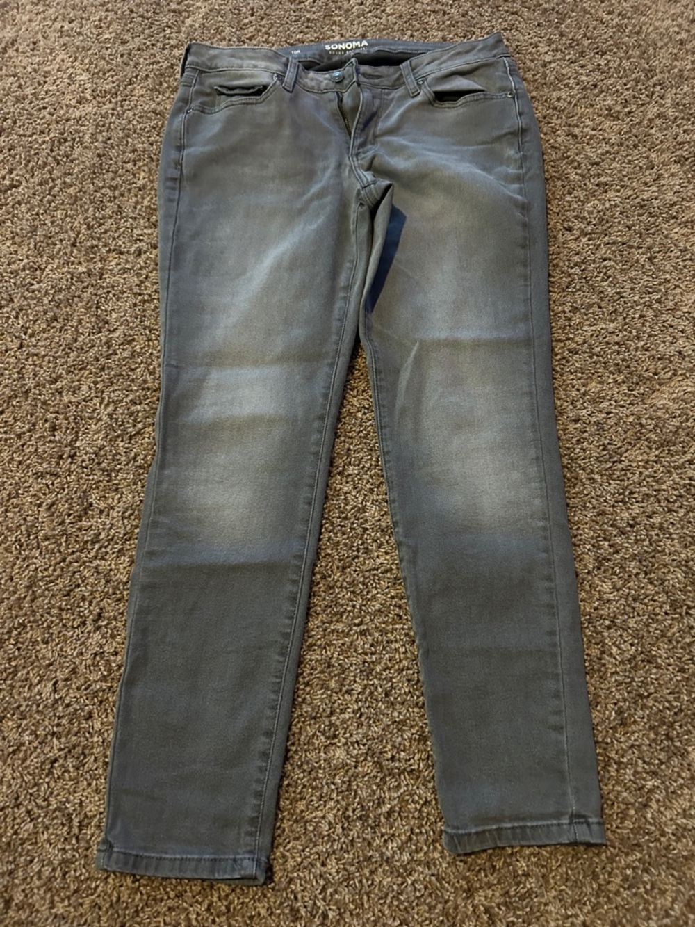Sonoma Women's Faded Gray Skinny Jeans